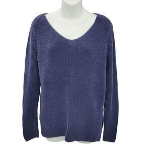 2/$20 Gap Navy Blue Knitted Sweater Top Size: M
